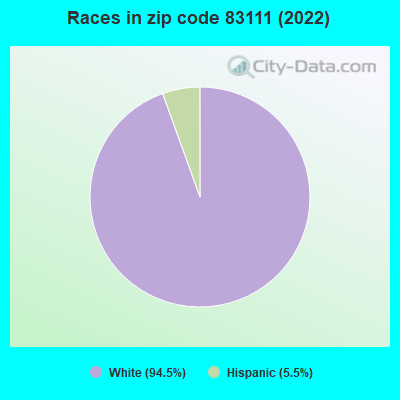 Races in zip code 83111 (2022)