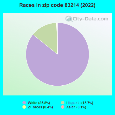 Races in zip code 83214 (2022)