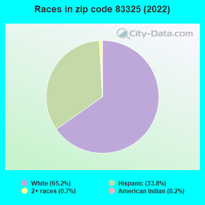 Races in zip code 83325 (2022)