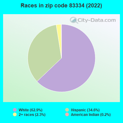 Races in zip code 83334 (2022)
