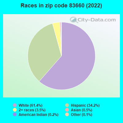 Races in zip code 83660 (2019)