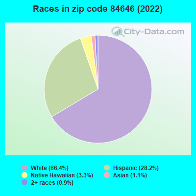 Races in zip code 84646 (2022)