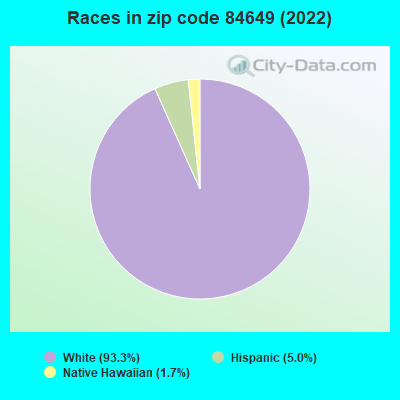 Races in zip code 84649 (2022)