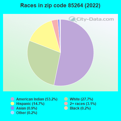 Races in zip code 85264 (2022)