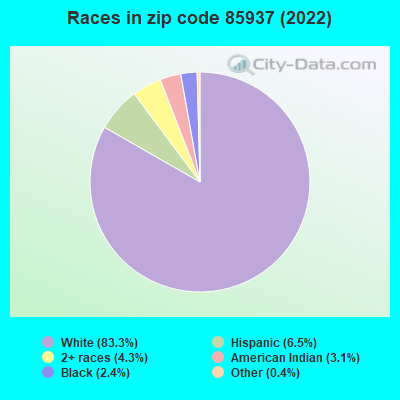 Races in zip code 85937 (2019)