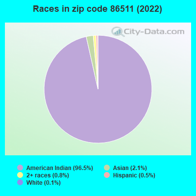 Races in zip code 86511 (2019)