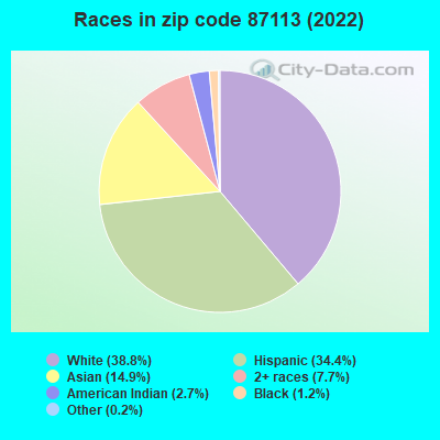 Races in zip code 87113 (2019)