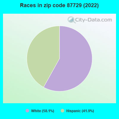 Races in zip code 87729 (2022)