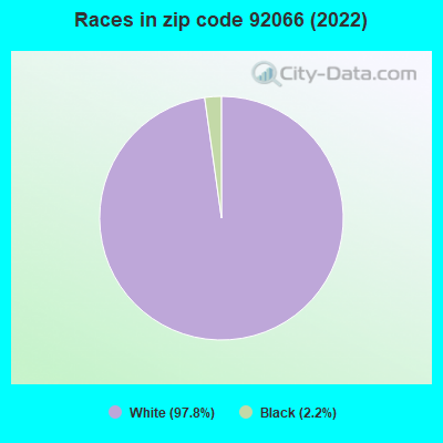 Races in zip code 92066 (2019)