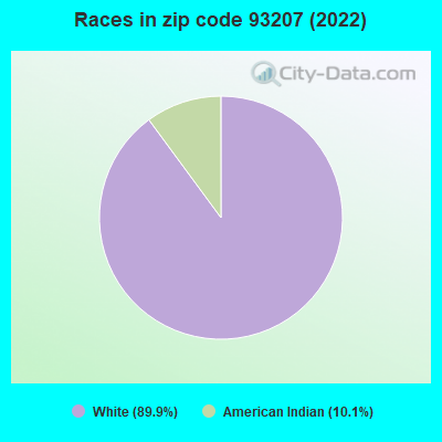 Races in zip code 93207 (2022)