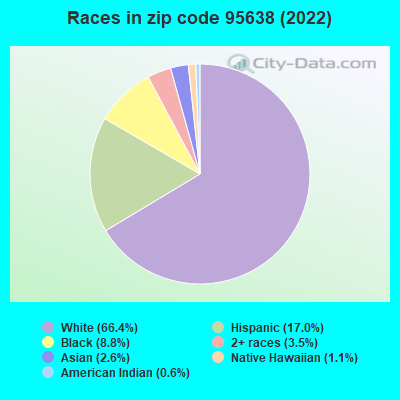 Races in zip code 95638 (2019)