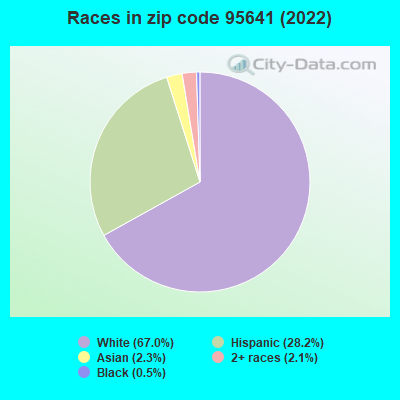 Races in zip code 95641 (2019)