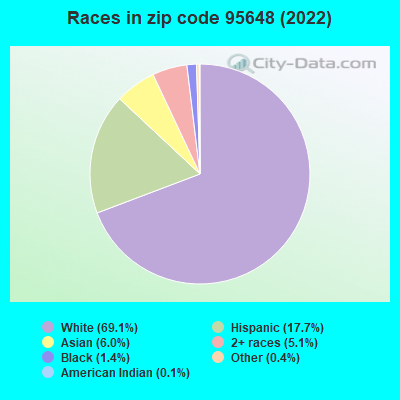 Races in zip code 95648 (2019)