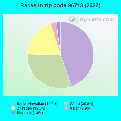 Races in zip code 96713 (2019)