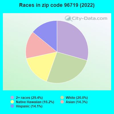 Races in zip code 96719 (2022)