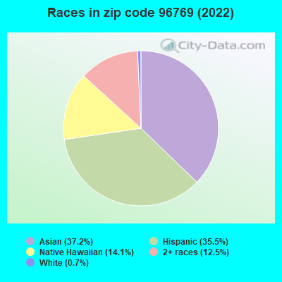 Races in zip code 96769 (2019)