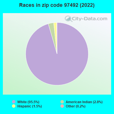 Races in zip code 97492 (2022)