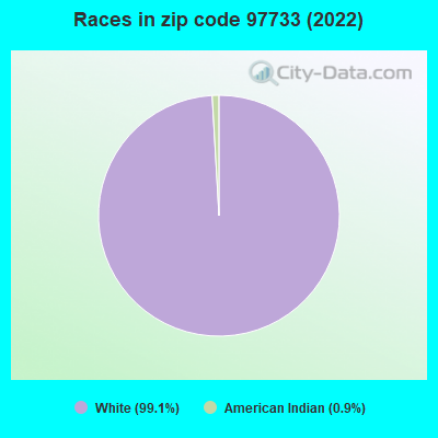 Races in zip code 97733 (2019)