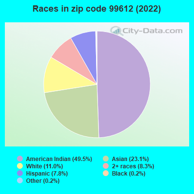 Races in zip code 99612 (2022)
