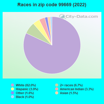 Races in zip code 99669 (2019)