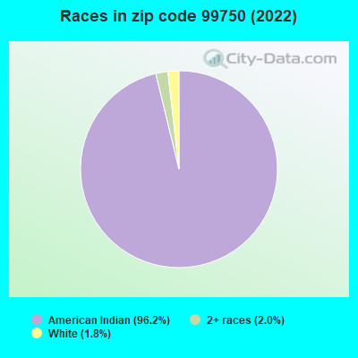 Races in zip code 99750 (2022)
