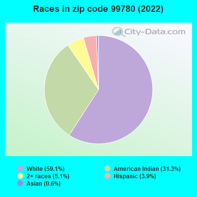 Races in zip code 99780 (2022)