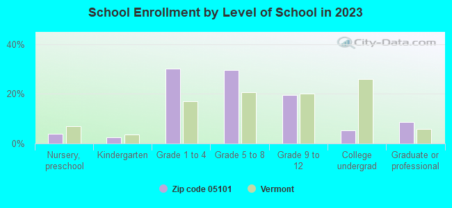 School Enrollment by Level of School in 2019