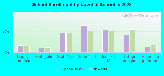 School Enrollment by Level of School in 2019
