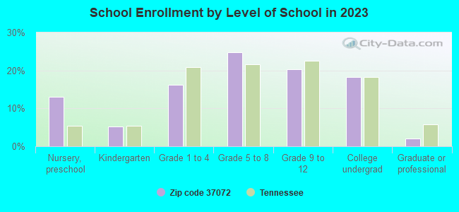 School Enrollment by Level of School in 2021