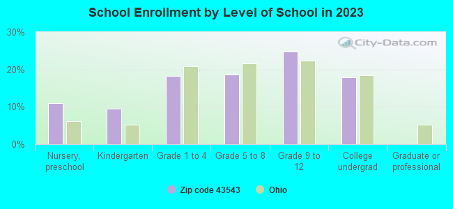 School Enrollment by Level of School in 2019