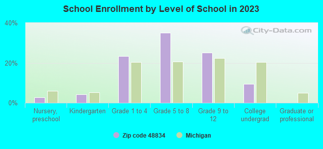 School Enrollment by Level of School in 2019