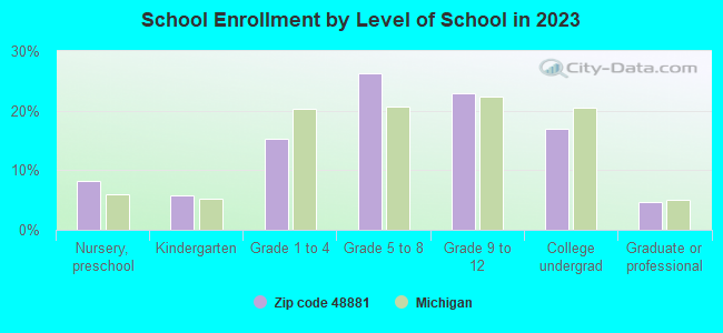 School Enrollment by Level of School in 2019