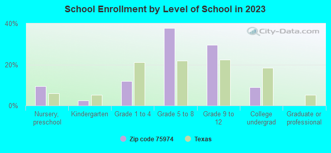 School Enrollment by Level of School in 2019