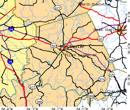 Clark County, KY map