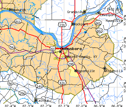 Daviess County, KY map