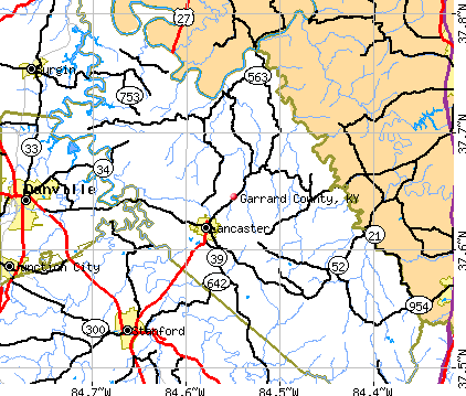 Garrard County, KY map