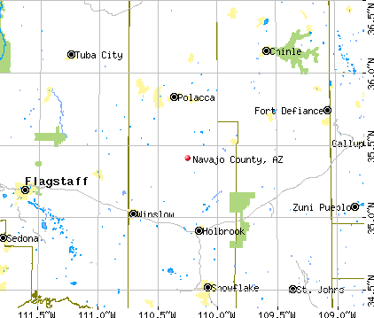 Navajo County, AZ map