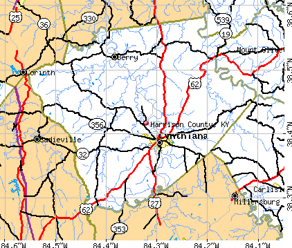 Harrison County, KY map