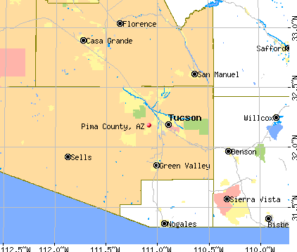 Pima County, AZ map