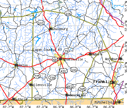 Logan County, KY map