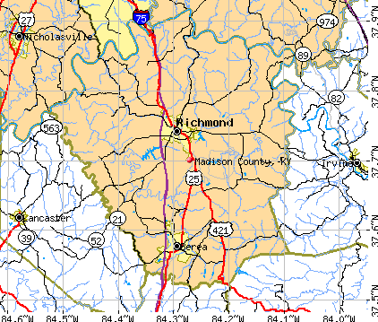 Madison County, KY map