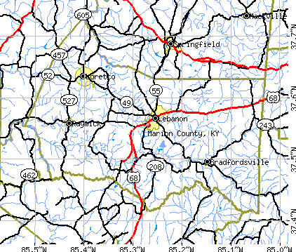 Marion County, KY map