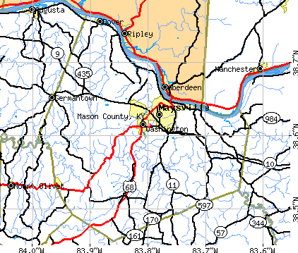 Mason County, KY map