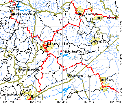 Pike County, KY map