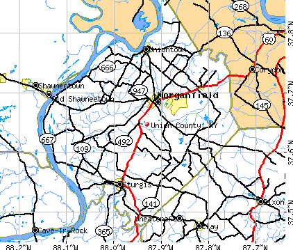 Union County, KY map