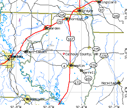Calhoun County, AR map