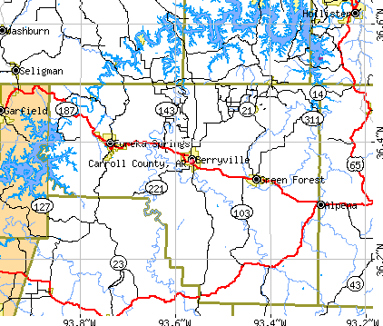 Carroll County, AR map