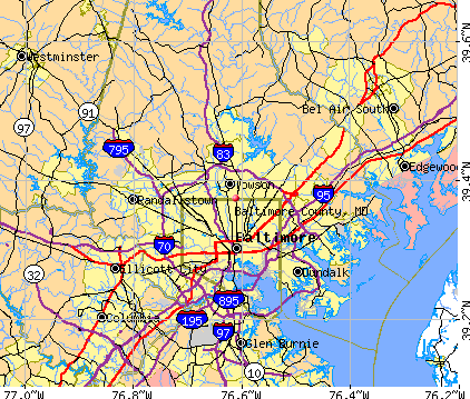 Baltimore County, MD map