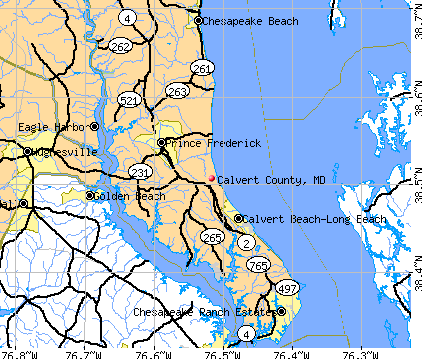 Calvert County, MD map