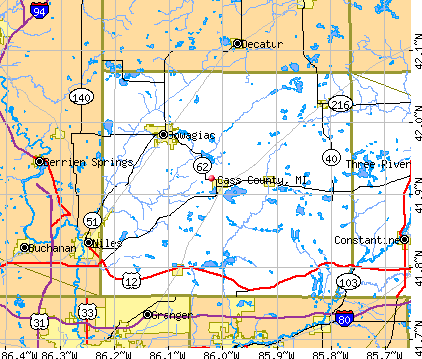 Cass County, MI map